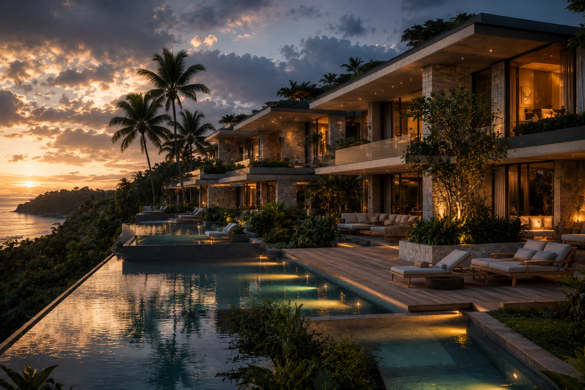 Boutique hotel architecture concept